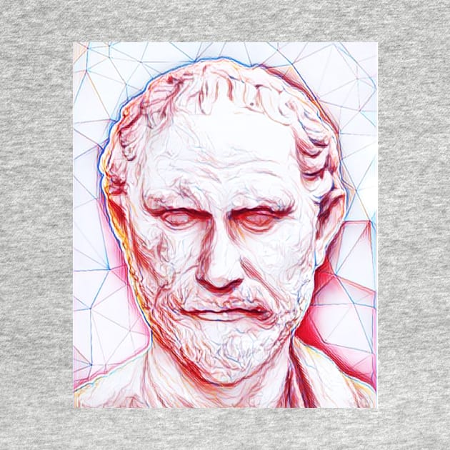 Megasthenes Portrait | Megasthenes Artwork | Line Art by JustLit